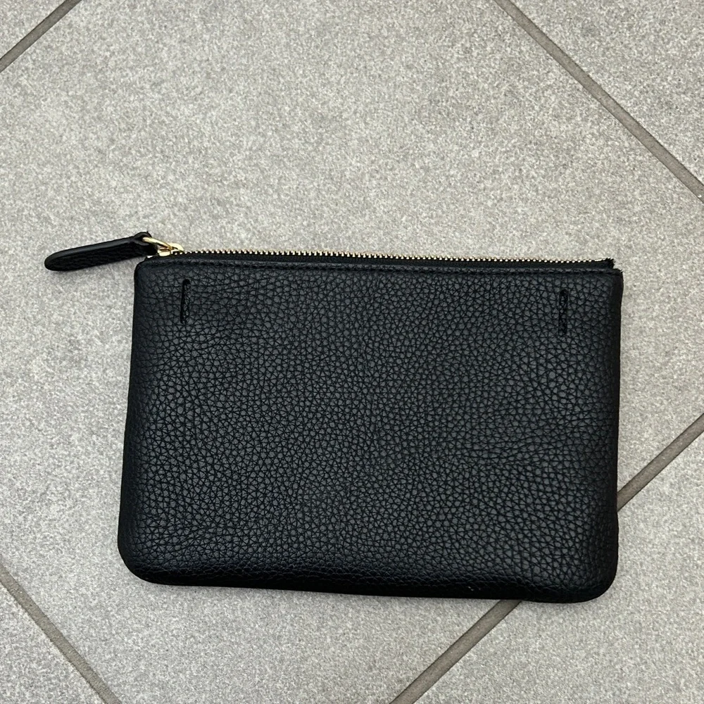 Ralph Lauren Black Leather Clutch - Picture 2 of 4
